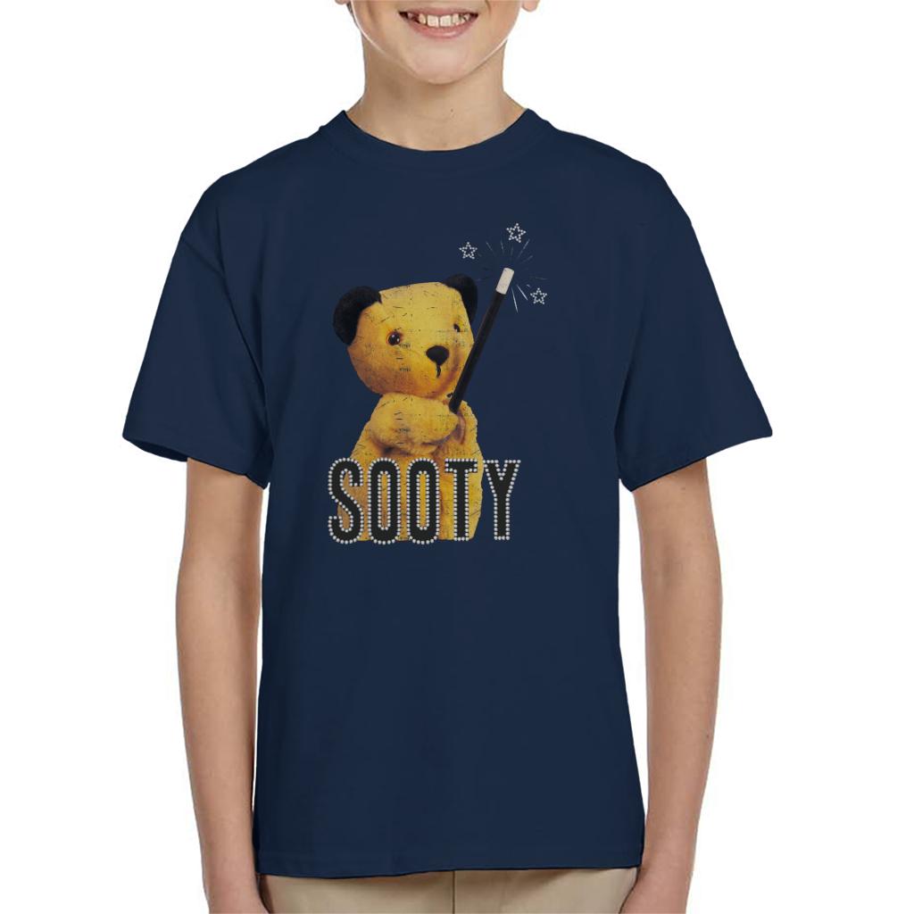 Sooty Retro Magic Wand Kid's T-Shirt-Sooty's Shop