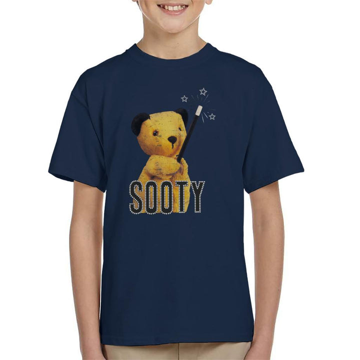 Sooty Retro Magic Wand Kid's T-Shirt-Sooty's Shop