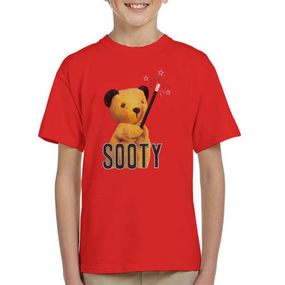 Sooty Retro Magic Wand Kid's T-Shirt-Sooty's Shop