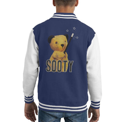 Sooty Retro Magic Wand Kid's Varsity Jacket-Sooty's Shop
