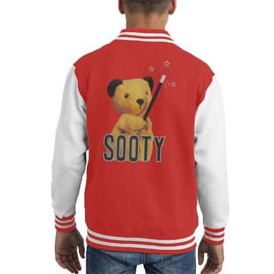 Sooty Retro Magic Wand Kid's Varsity Jacket-Sooty's Shop