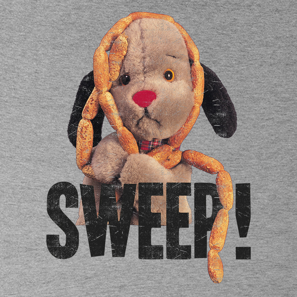 Sausages Sweep Distressed Kids Hooded Sweatshirt