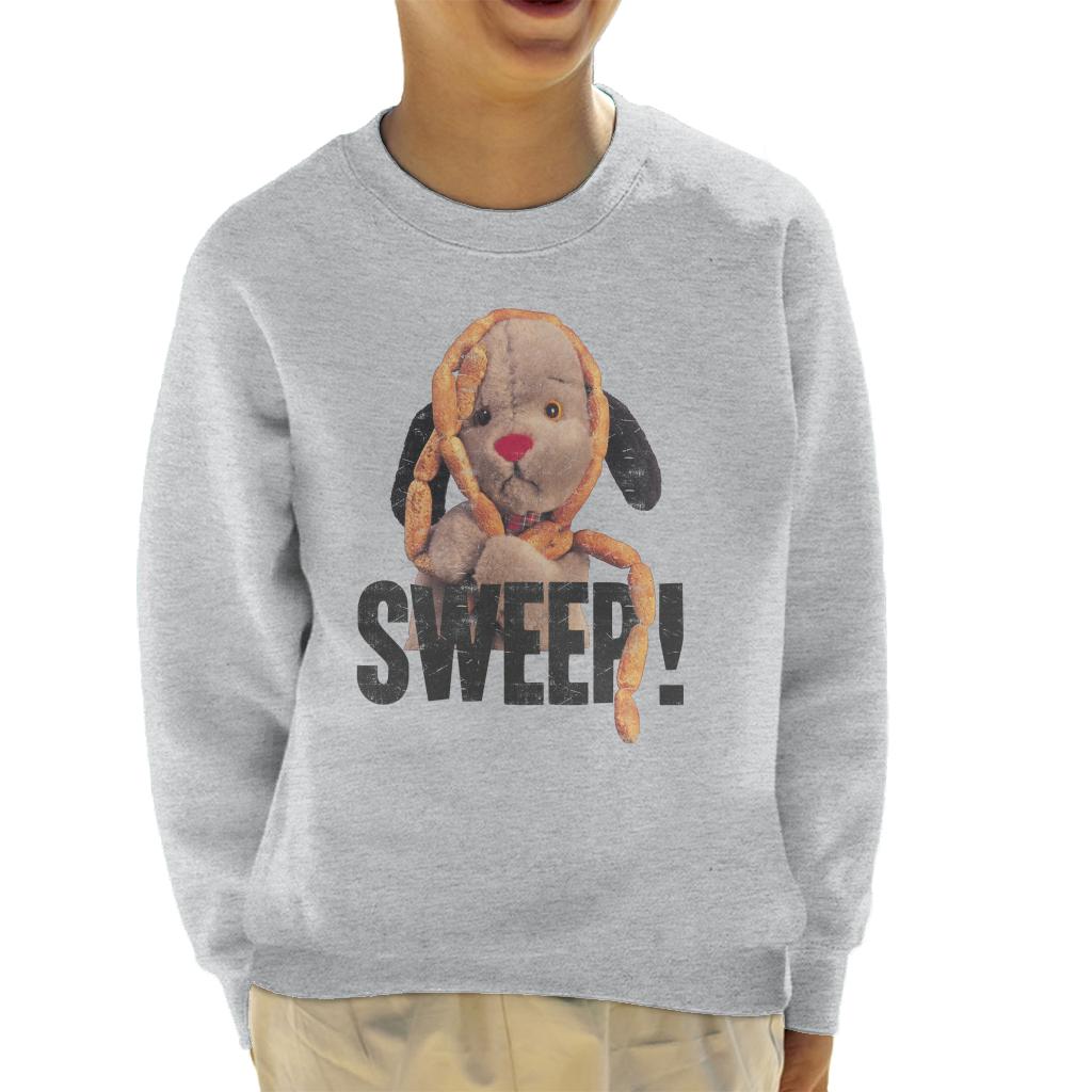 Sooty Sausages Sweep Distressed Kid's Sweatshirt-Sooty's Shop