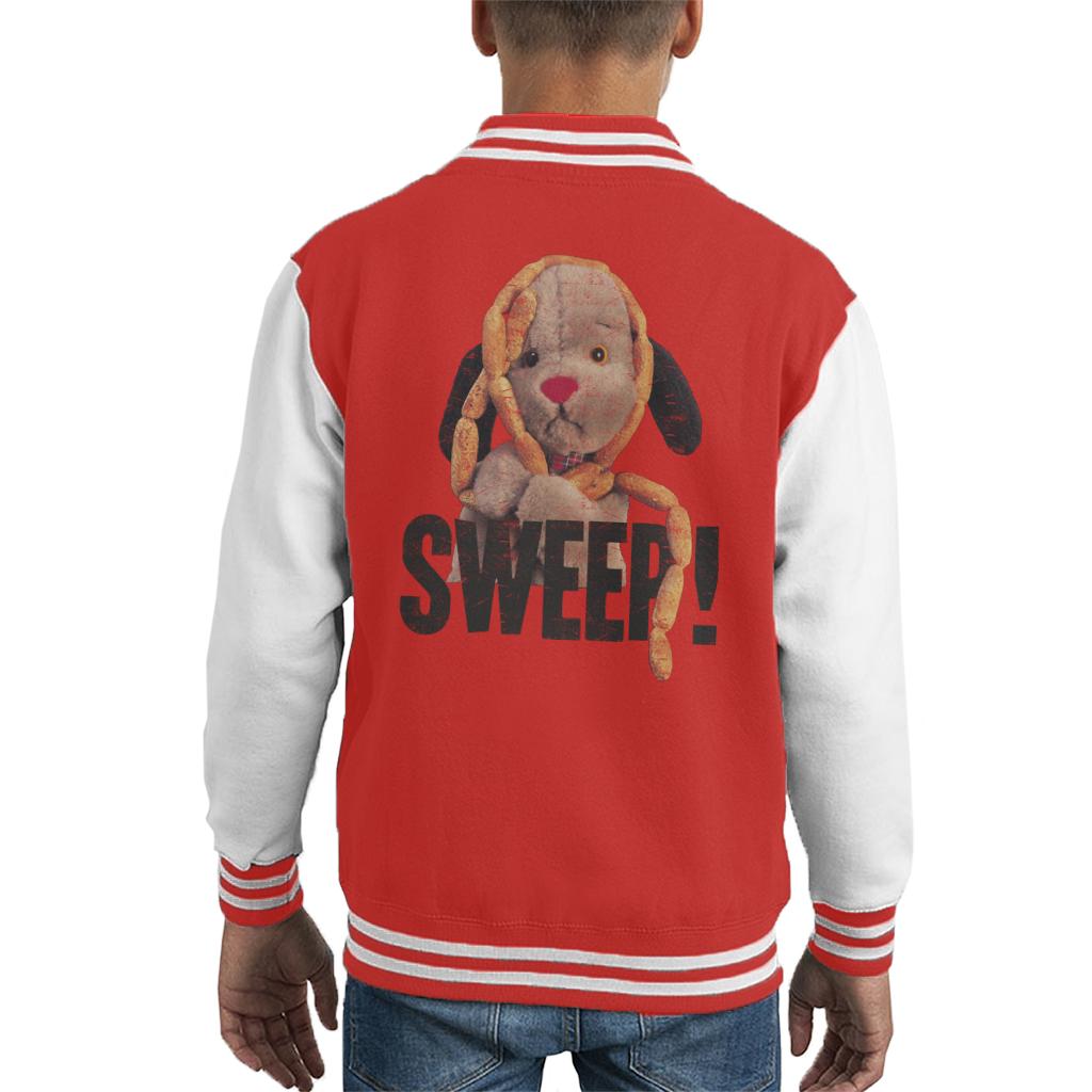 Sooty Sausages Sweep Distressed Kid's Varsity Jacket-Sooty's Shop