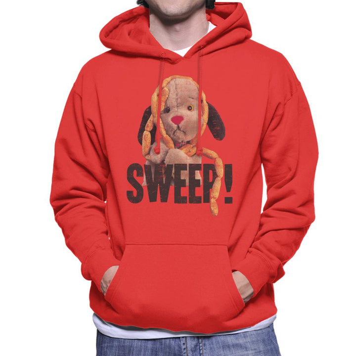 Sooty Sausages Sweep Distressed Men's Hooded Sweatshirt-Sooty's Shop