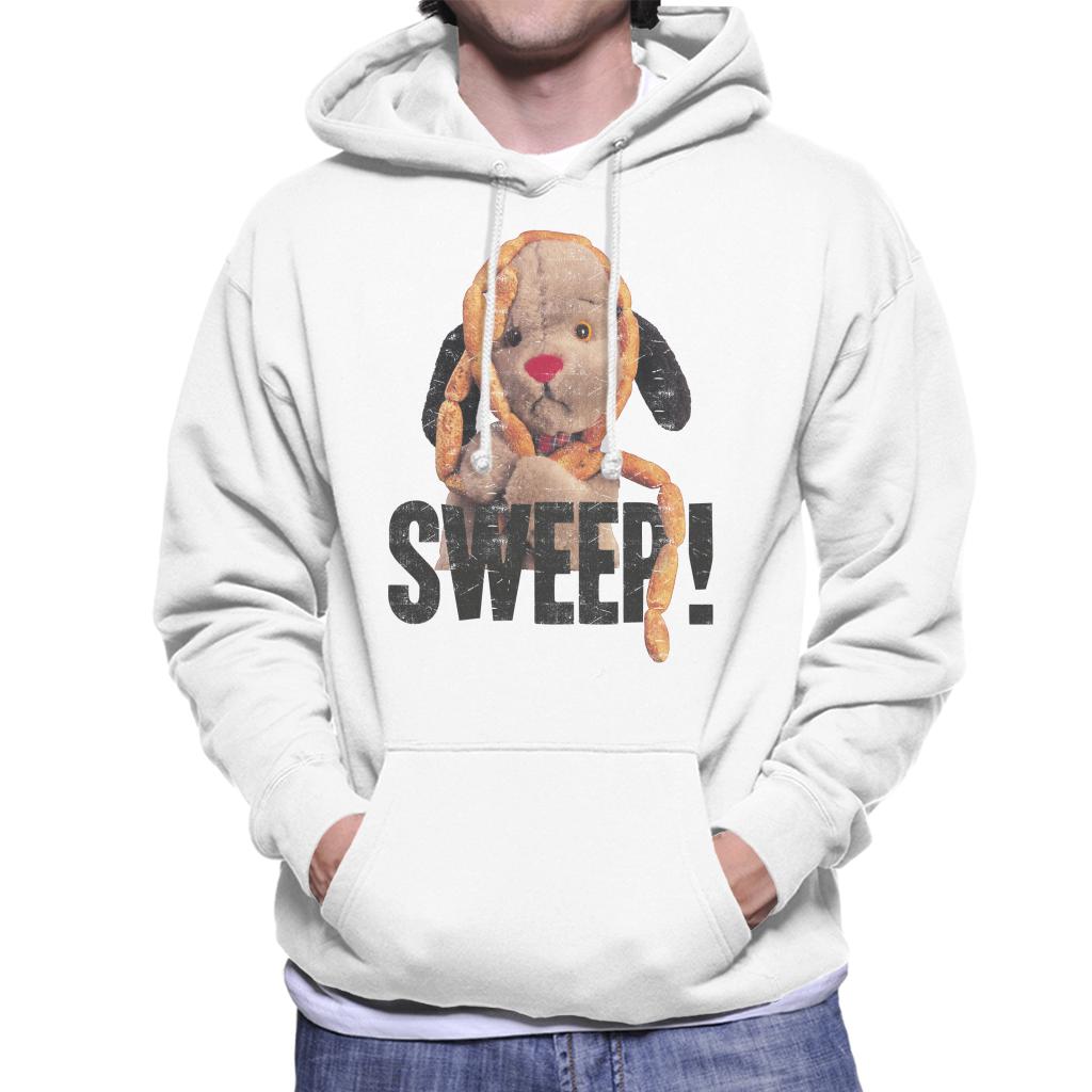 Sooty Sausages Sweep Distressed Men's Hooded Sweatshirt-Sooty's Shop