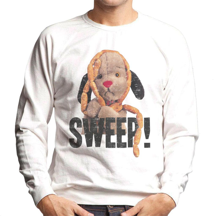 Sooty Sausages Sweep Distressed Men's Sweatshirt-Sooty's Shop