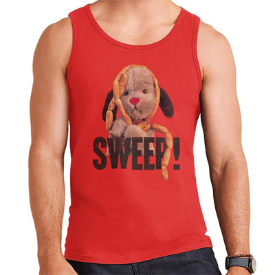 Sooty Sausages Sweep Distressed Men's Vest-Sooty's Shop