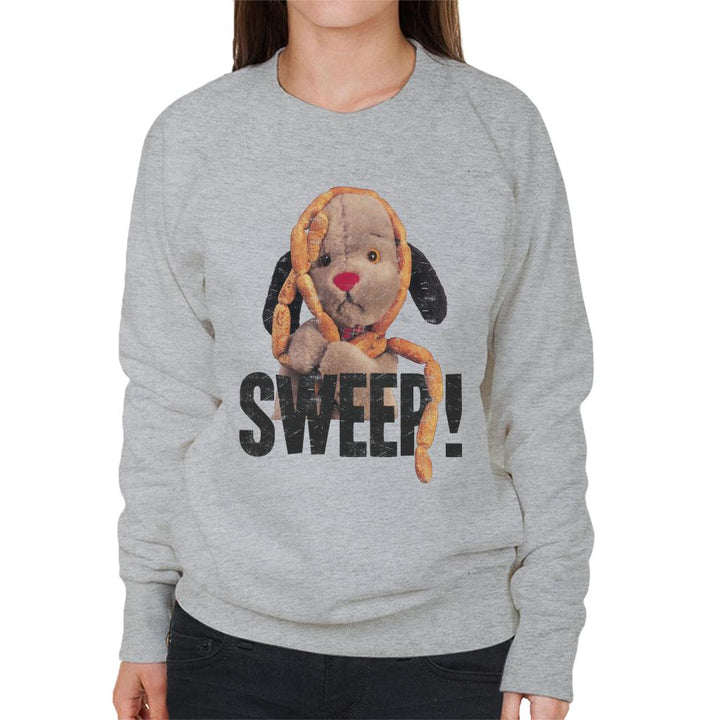 Sooty Sausages Sweep Distressed Women's Sweatshirt-Sooty's Shop
