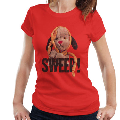 Sooty Sausages Sweep Distressed Women's T-Shirt-Sooty's Shop
