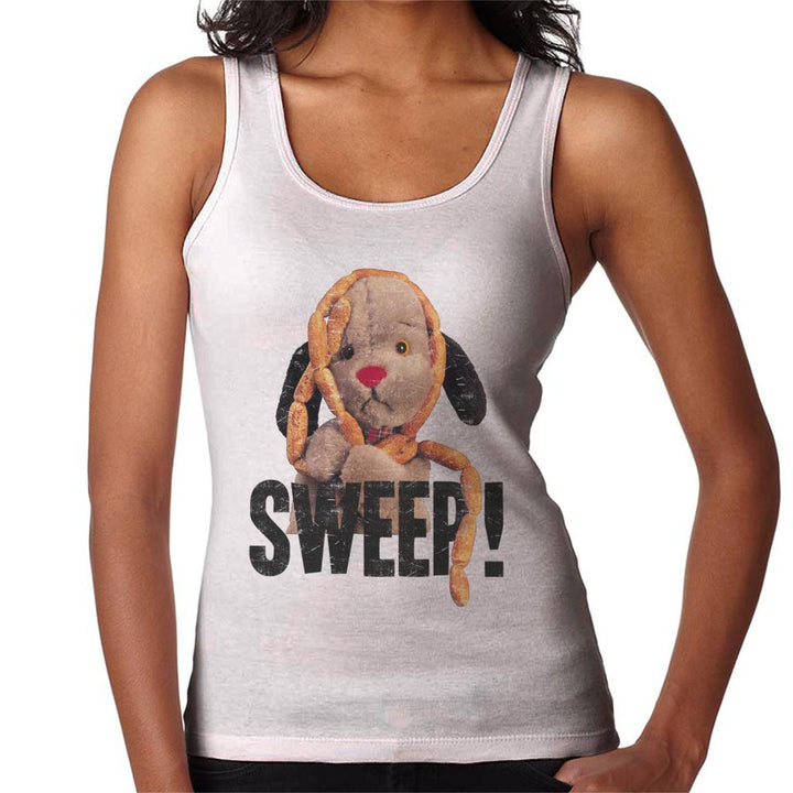 Sooty Sausages Sweep Distressed Women's Vest-Sooty's Shop