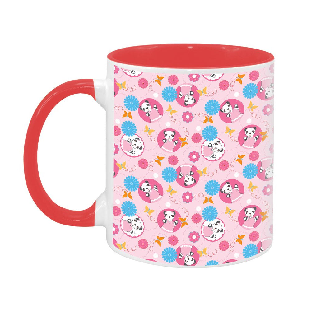 Sooty Soo Floral Pattern Two Colour Mug