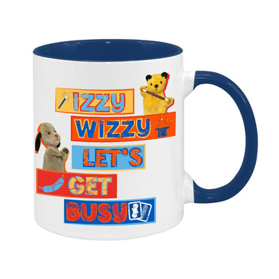 Sooty Izzy Wizzy Let's Get Busy Stacked Two Colour Mug