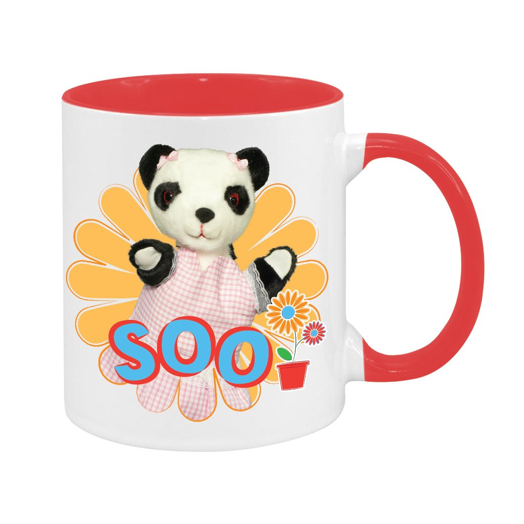 Sooty Soo Retro Flower Two Colour Mug