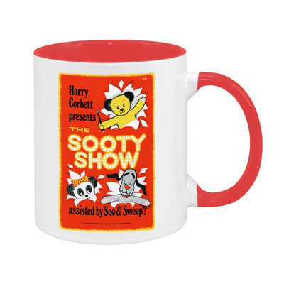 Sooty Show Retro Poster Two Colour Mug