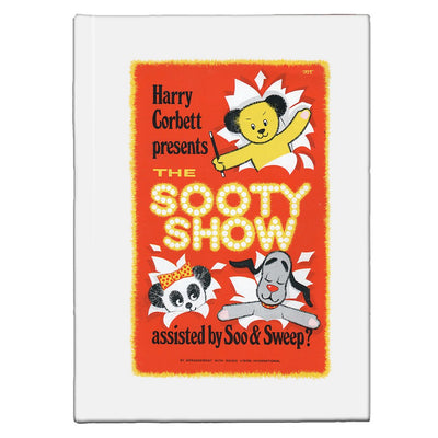 Sooty Show Retro Poster A5 Hardcover Notebook