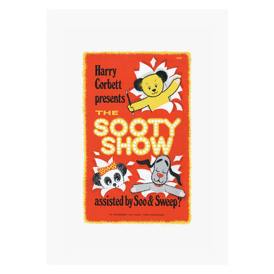 Sooty Show Retro Poster A3 Print-Sooty's Shop