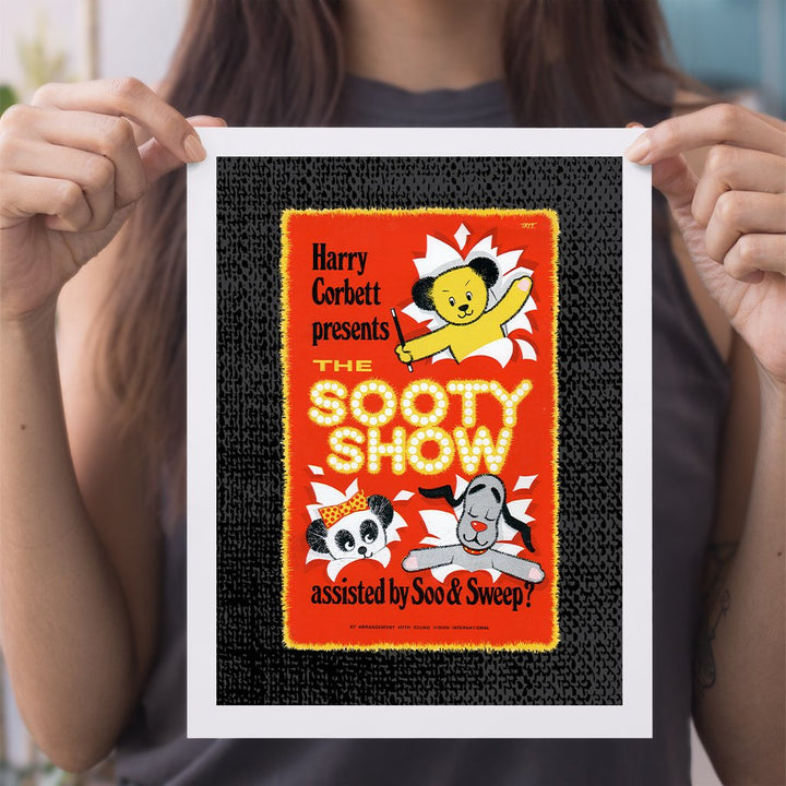 Sooty Show Retro Poster A4 Print