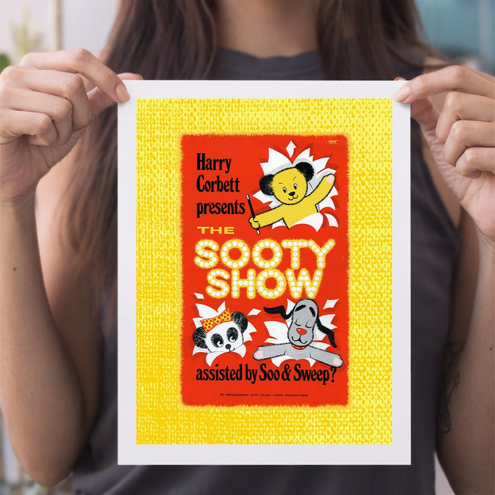 Sooty Show Retro Poster A4 Print