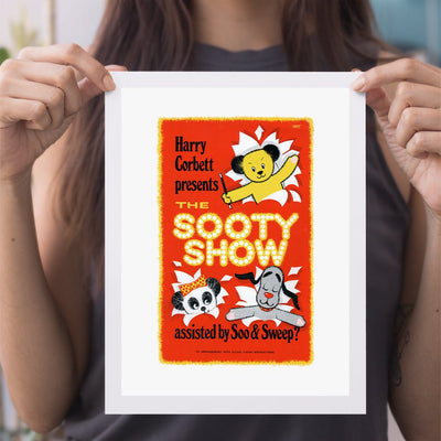 Sooty Show Retro Poster A4 Print
