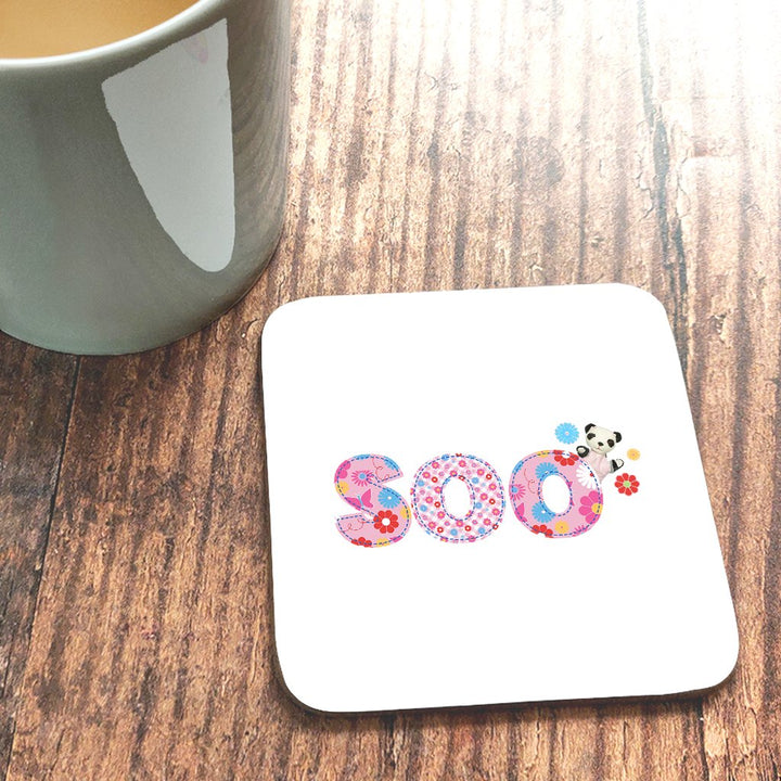 Sooty Soo Watering Flowers Aluminium Water Bottle With Straw