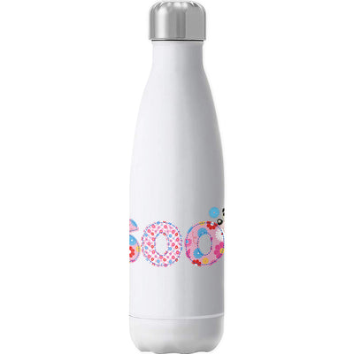Sooty Soo Floral Text Insulated Stainless Steel Water Bottle