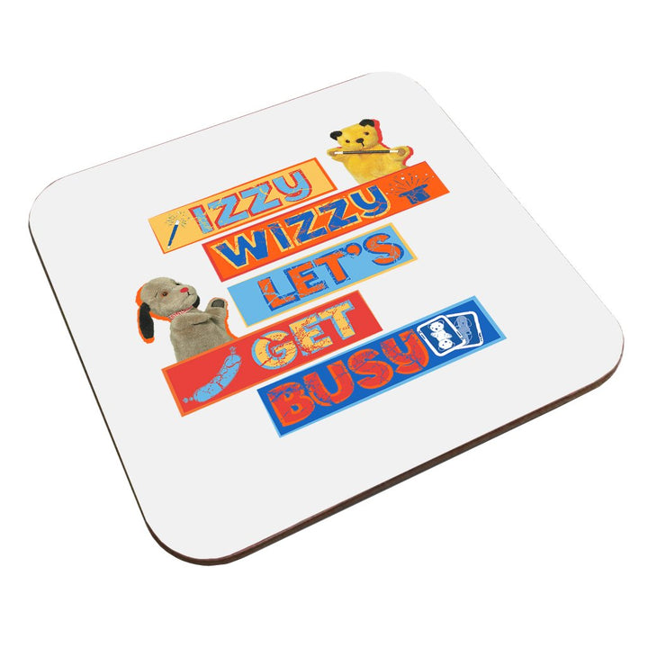 Sooty Izzy Wizzy Let's Get Busy Stacked Coaster