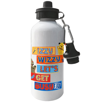 Sooty Izzy Wizzy Let's Get Busy Stacked Aluminium Sports Water Bottle