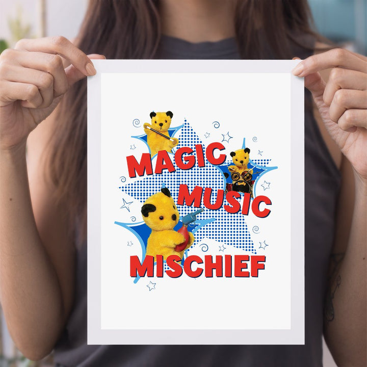 Sooty Magic Music Mischief A4 Print