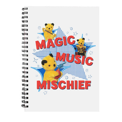 Sooty Magic Music Mischief A5 Spiral Notebook