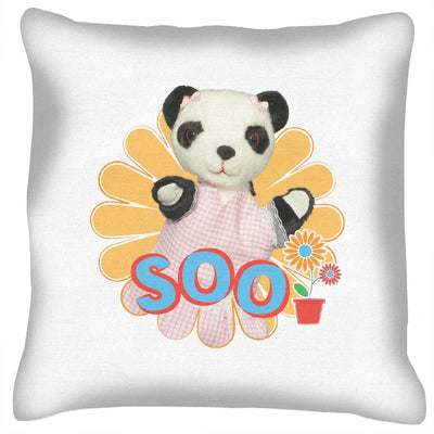 Sooty Soo Retro Flower Cushion