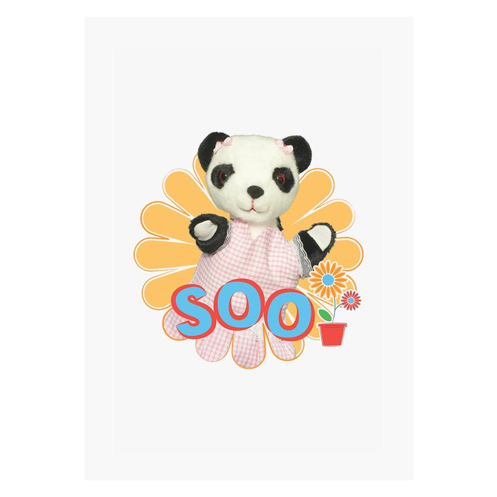 Sooty Soo Retro Flower A3 Print-Sooty's Shop