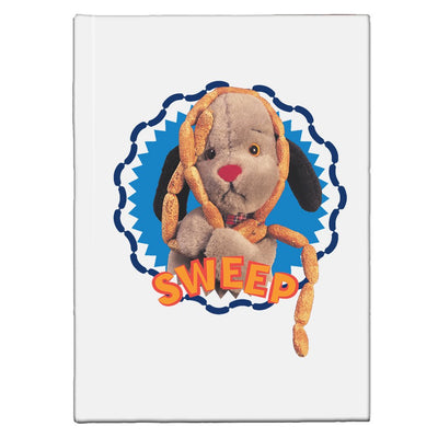 Sooty Sweep's Sausages A5 Hardcover Yellow Text Print Notebook
