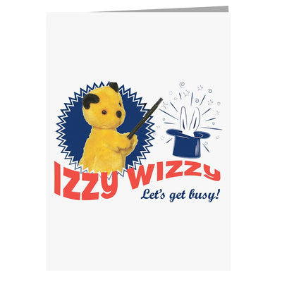 Sooty Izzy Wizzy Let's Get Busy A5 Greeting Card