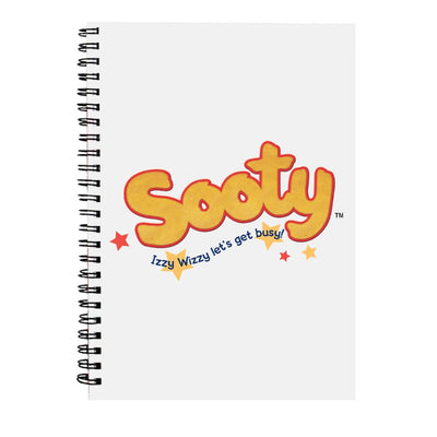 Sooty Yellow Text Logo A5 Spiral Notebook-Sooty's Shop