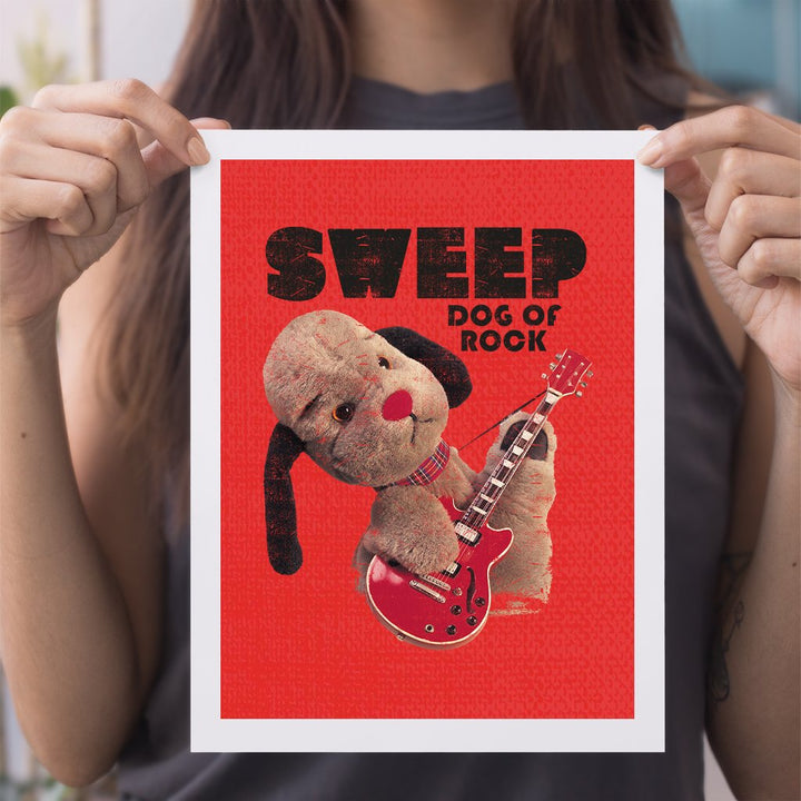 Sooty Sweep Dog of Rock A4 Print