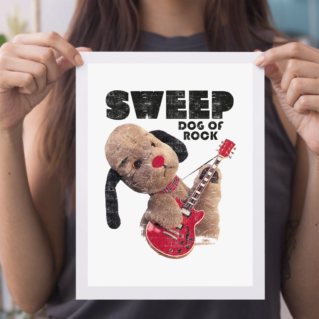 Sooty Sweep Dog of Rock A4 Print