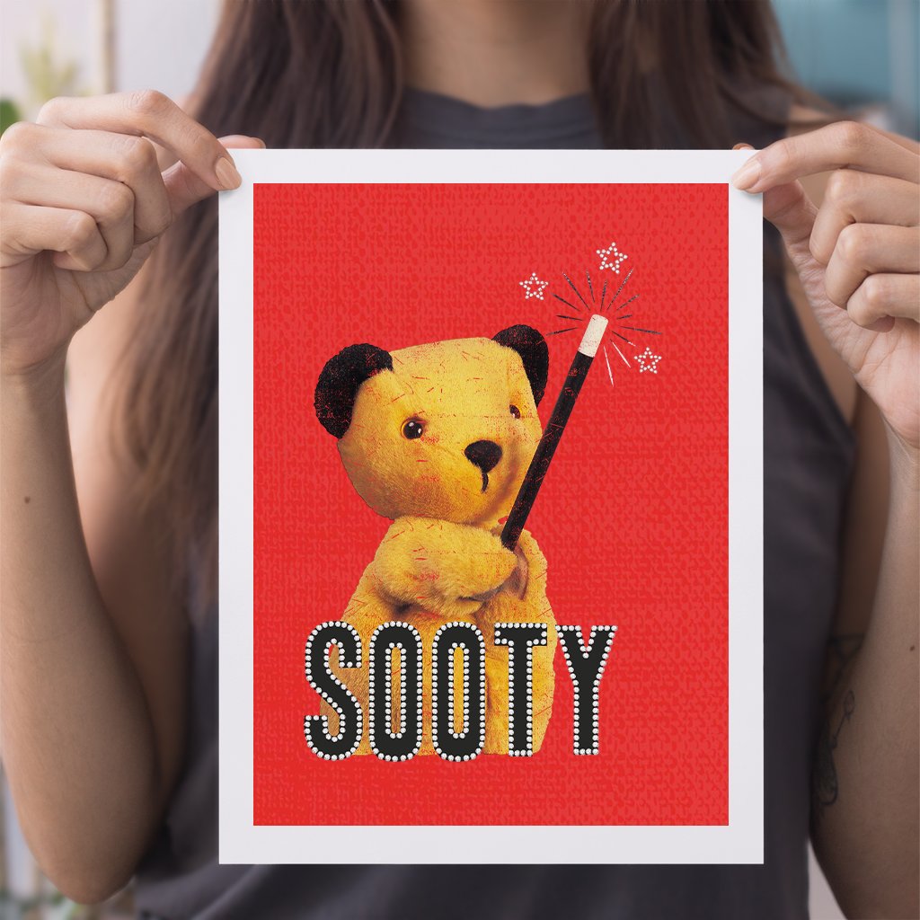 Sooty Magic Wand A4 Print
