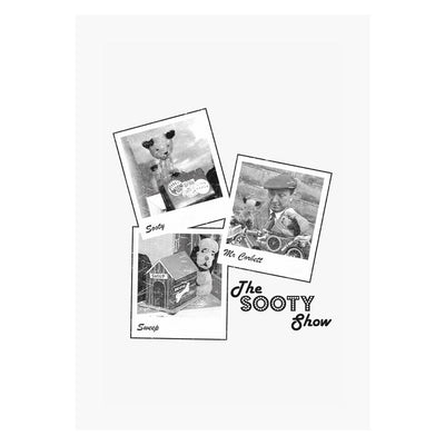 Sooty Show Polaroid A4 Print