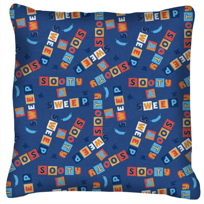 Sooty and Sweep Block Pattern Cushion