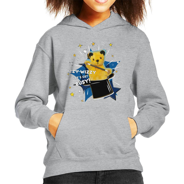 Sooty Top Hat Izzy Wizzy Let's Get Busy Kid's Hooded Sweatshirt-Sooty's Shop