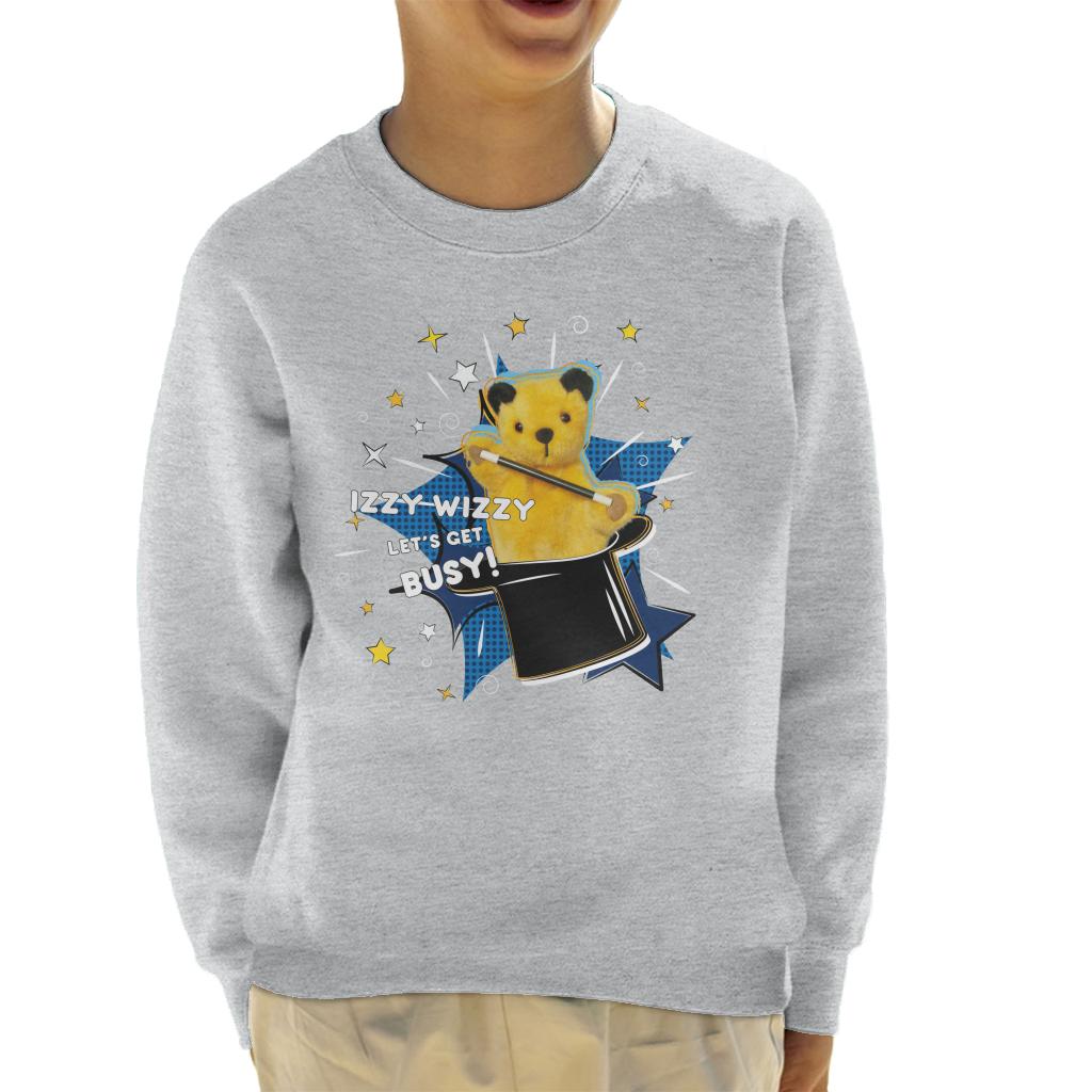 Sooty Top Hat Izzy Wizzy Let's Get Busy Kid's Sweatshirt-Sooty's Shop