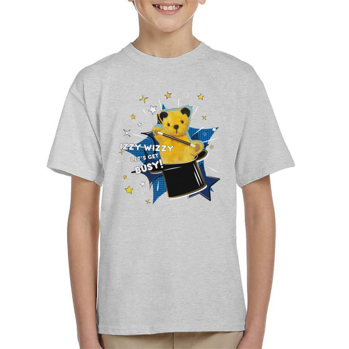 Sooty Top Hat Izzy Wizzy Let's Get Busy Kid's T-Shirt-Sooty's Shop