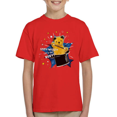 Sooty Top Hat Izzy Wizzy Let's Get Busy Kid's T-Shirt-Sooty's Shop