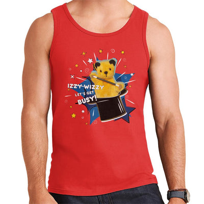 Sooty Top Hat Izzy Wizzy Let's Get Busy Men's Vest-Sooty's Shop
