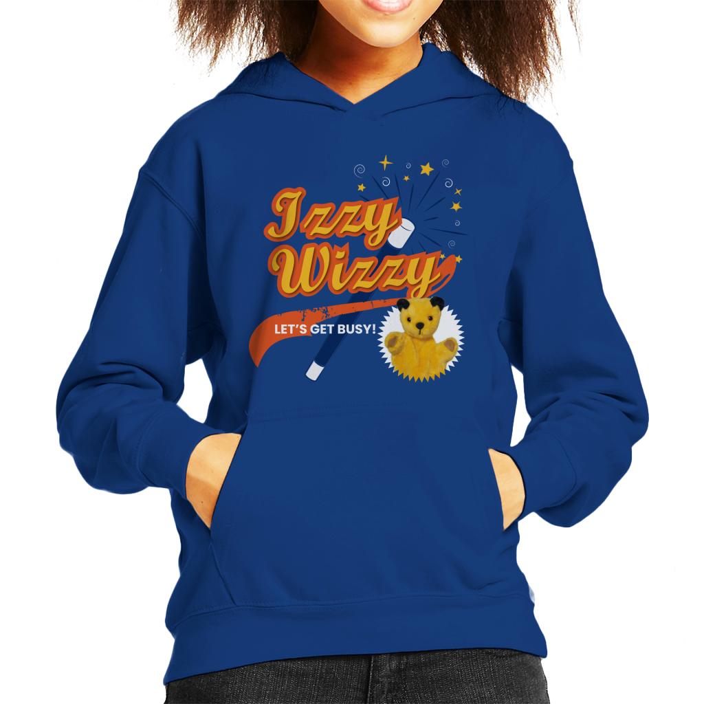 Sooty Magic Wand Izzy Wizzy Let's Get Busy Kid's Hooded Sweatshirt-Sooty's Shop