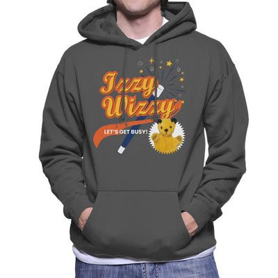 Sooty Magic Wand Izzy Wizzy Let's Get Busy Men's Hooded Sweatshirt-Sooty's Shop