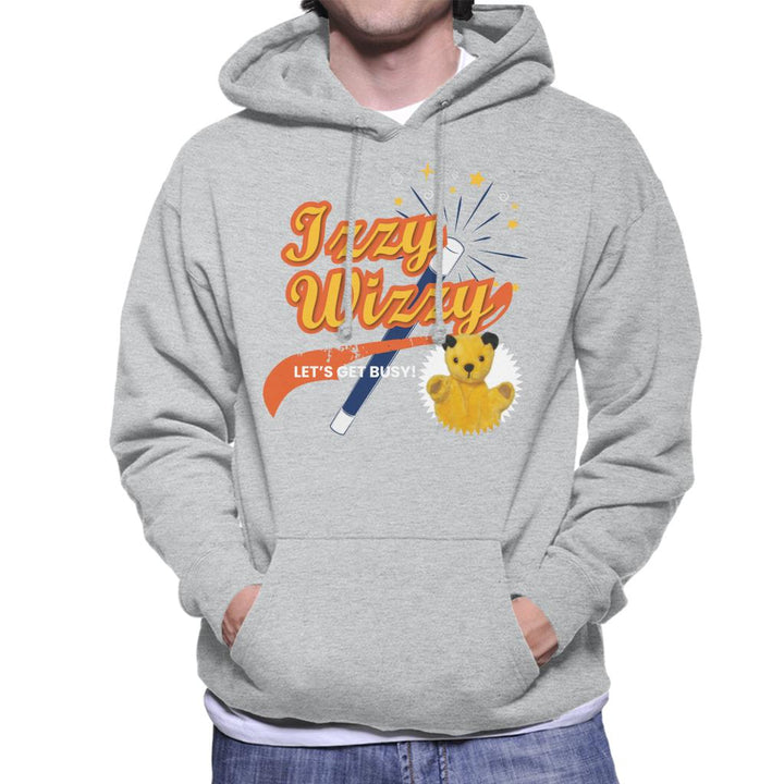 Sooty Magic Wand Izzy Wizzy Let's Get Busy Men's Hooded Sweatshirt-Sooty's Shop