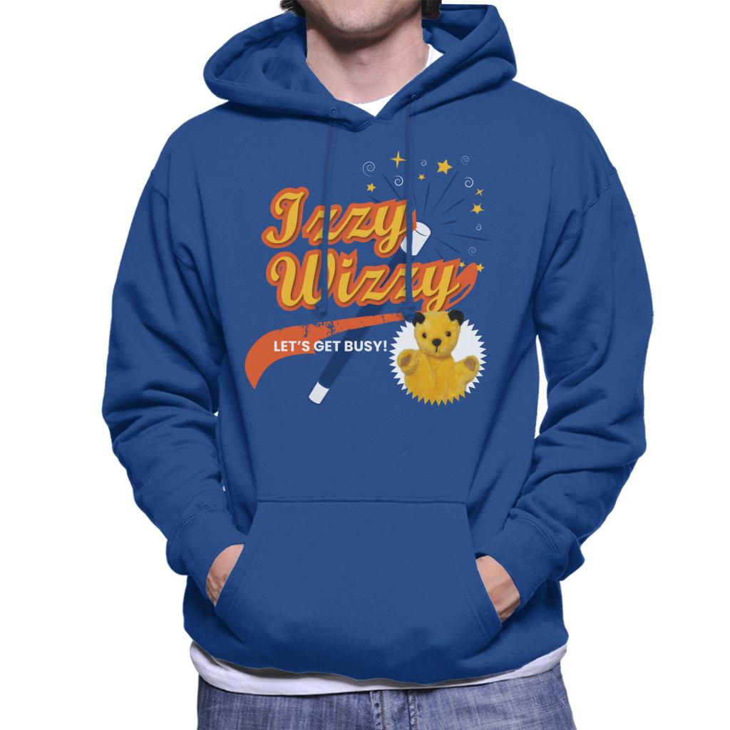 Sooty Magic Wand Izzy Wizzy Let's Get Busy Men's Hooded Sweatshirt-Sooty's Shop