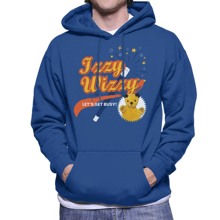 Sooty Magic Wand Izzy Wizzy Let's Get Busy Men's Hooded Sweatshirt-Sooty's Shop